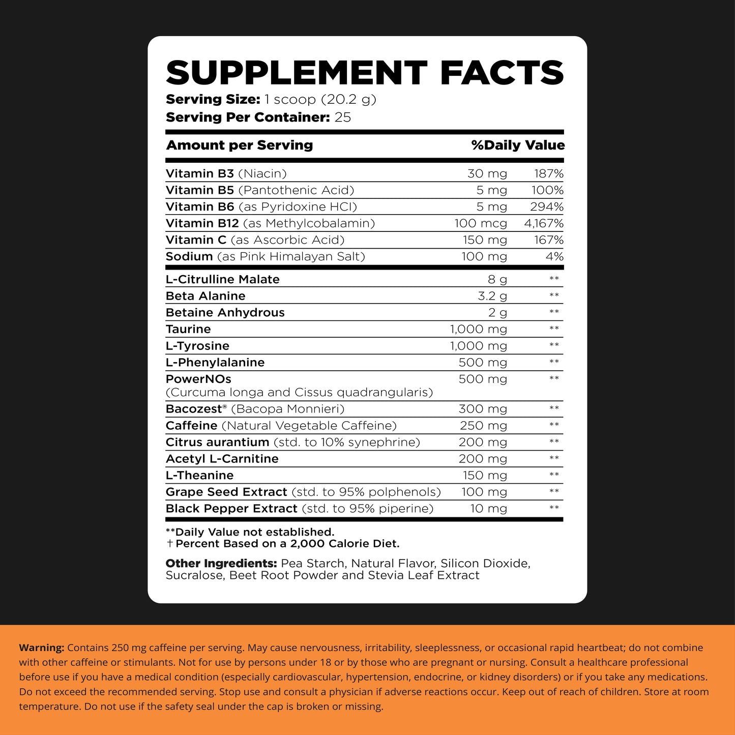 PRE-ENTRENO - Alto contenido de energía, máxima concentración, bombeo y vitalidad