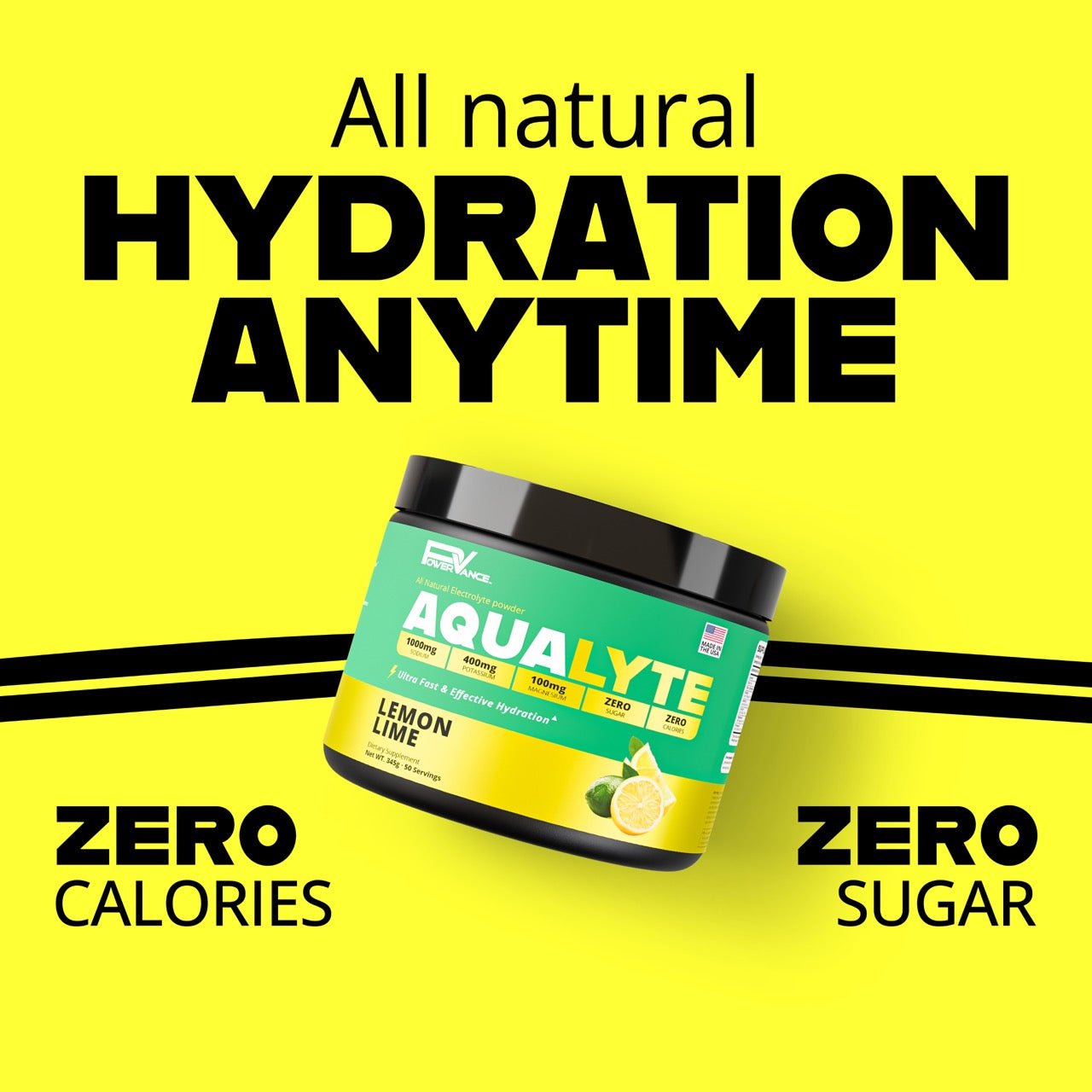 AquaLyte - Electrolyte Hydration Powder - POWERVANCE